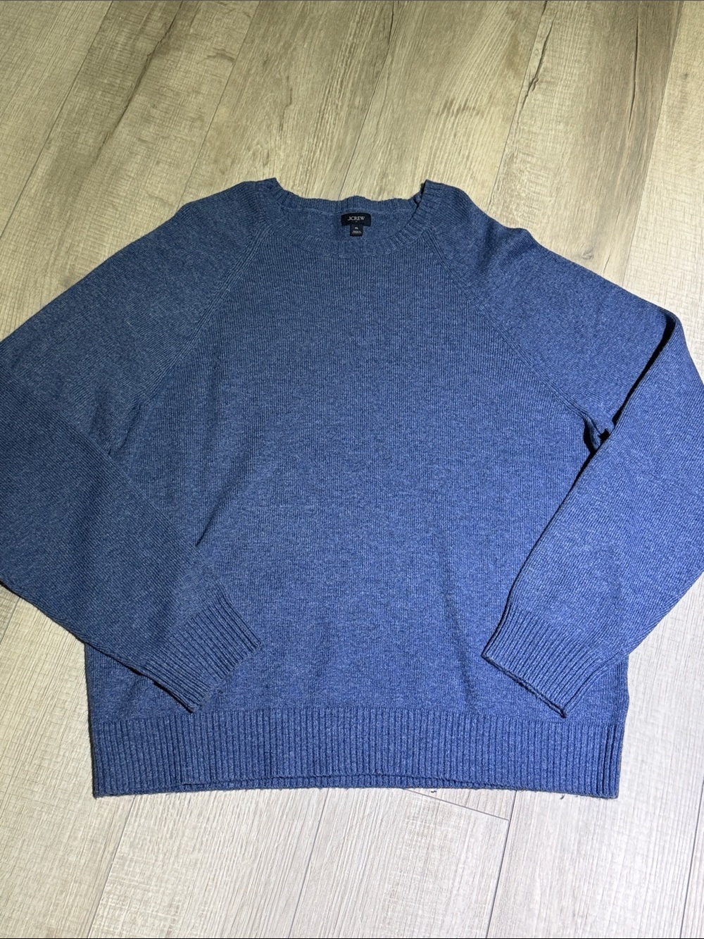 J. Crew Factory Men's Crewneck Sweater in Heather Navy